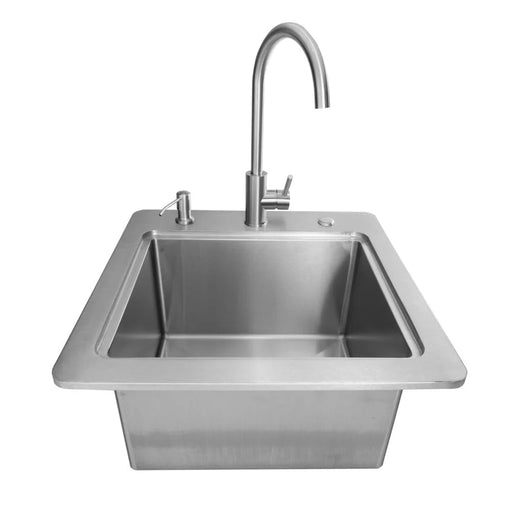 Coyote Outdoor 21" Sink with Drain, Faucet & Soap Dispenser - C3SINKF21 Coyote Outdoor Living Dreamwood Living