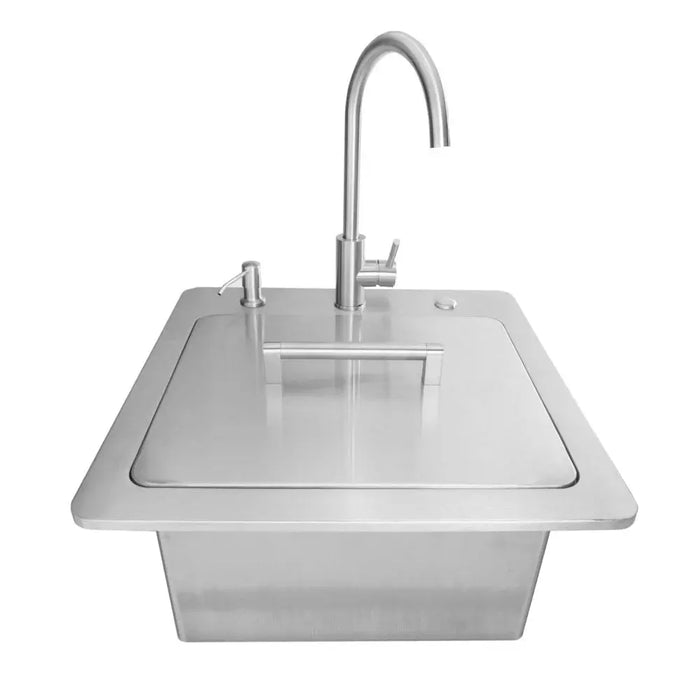 Coyote Outdoor 21" Sink with Drain, Faucet & Soap Dispenser - C3SINKF21 Coyote Outdoor Living Dreamwood Living