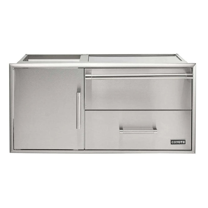 Coyote Outdoor 42" Access Door With Storage & Warming Drawer Combo - C3-CDWD Coyote Outdoor Living Dreamwood Living