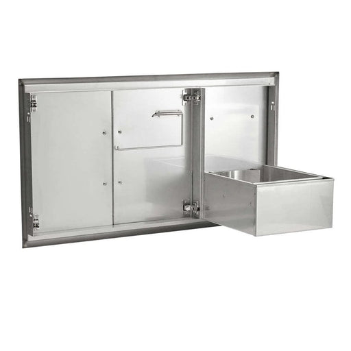 Coyote Outdoor 45" Double Access Doors With Roll Out Trash - C3-CDPOD Coyote Outdoor Living Dreamwood Living