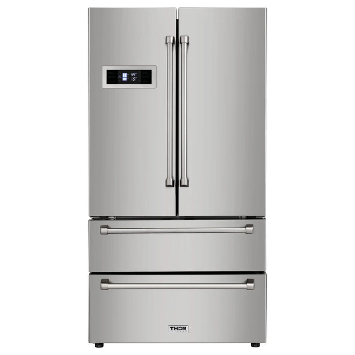 DISCONTINUED Thor Kitchen 36" Counter Depth Refrigerator Stainless Steel, HRF3601F Thor Kitchen