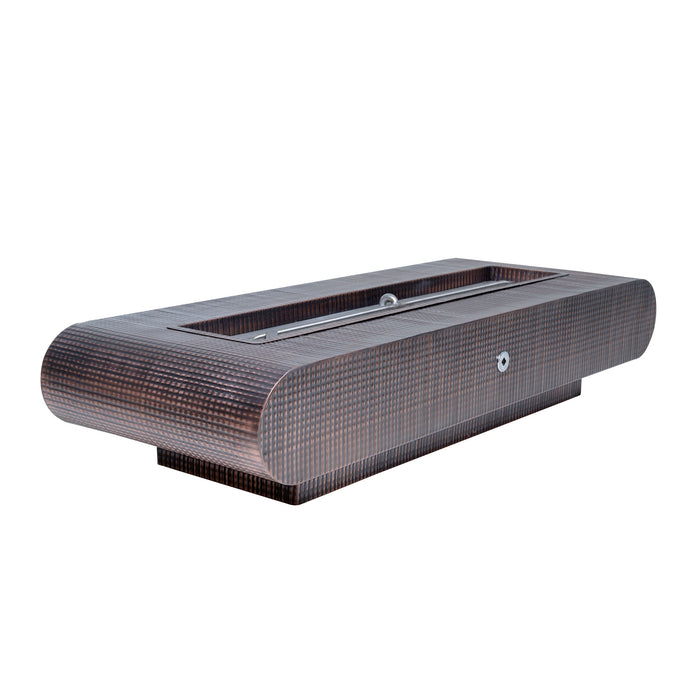 The Outdoor Plus OPT-LAJ(CS/HCP/SS)84 La Jolla 84" Metal Collection Rectangular Gas Fire Pit