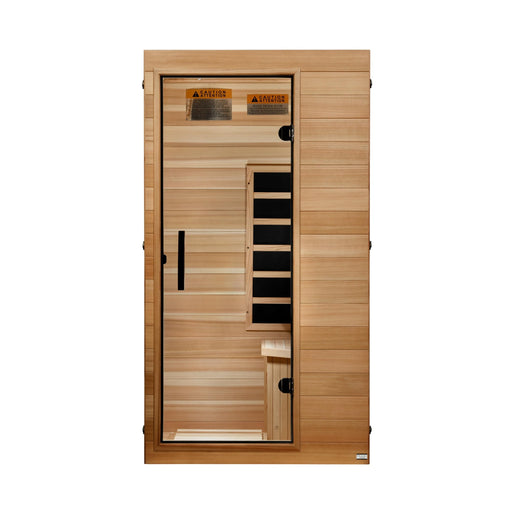 Dynamic Sicily Elite 1 Person Compact Ultra Low EMF FAR Infrared Sauna - Pacific Cedar - view 2