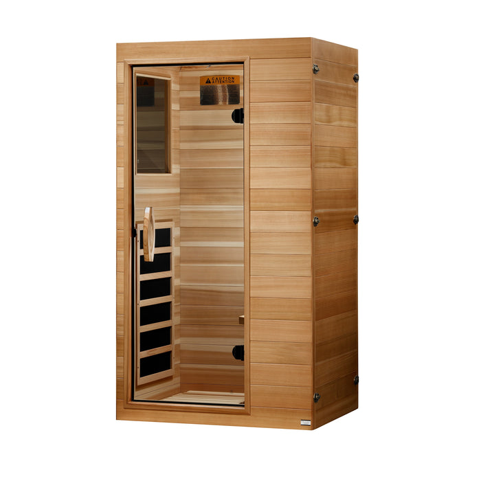 Dynamic Sicily Elite 1 Person Compact Ultra Low EMF FAR Infrared Sauna - Pacific Cedar - view 3