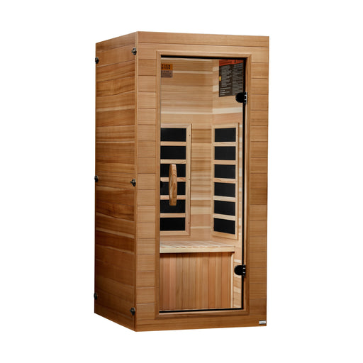Dynamic Vero Elite 1 Person Compact Ultra Low EMF FAR Infrared Sauna - Pacific Cedar