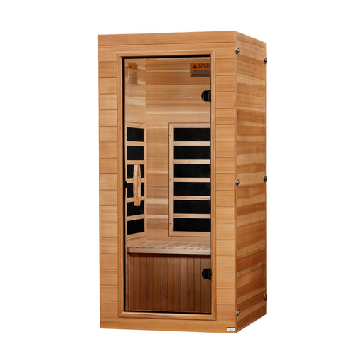 Dynamic Vero Elite 1 Person Compact Ultra Low EMF FAR Infrared Sauna - Pacific Cedar - view 2