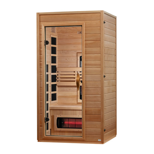 Dynamic Martin 1-2 Person Full Spectrum Near Zero EMF Infrared Sauna - Canadian Hemlock - view 2