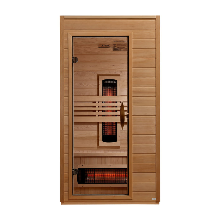 Dynamic Martin 1-2 Person Full Spectrum Near Zero EMF Infrared Sauna - Canadian Hemlock - view 3