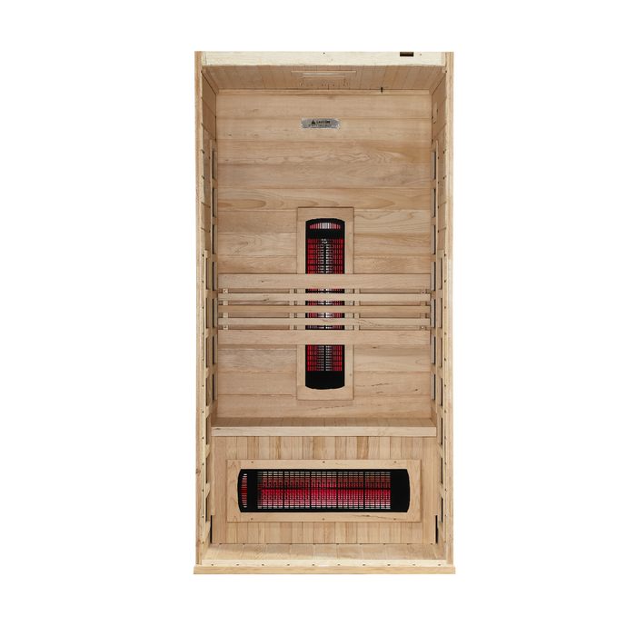 Dynamic Martin 1-2 Person Full Spectrum Near Zero EMF Infrared Sauna - Canadian Hemlock - view 4