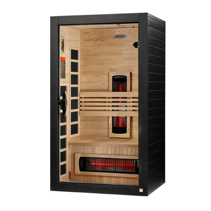 Dynamic Santorini 1-2 Person Full Spectrum Near Zero EMF Infrared Sauna - Canadian Hemlock - view 2
