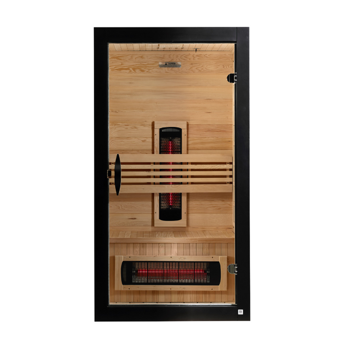 Dynamic Santorini 1-2 Person Full Spectrum Near Zero EMF Infrared Sauna - Canadian Hemlock - view 3