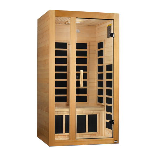 Dynamic Gracia Elite 1-2 Person Ultra Low EMF FAR Infrared Sauna - Canadian Hemlock
