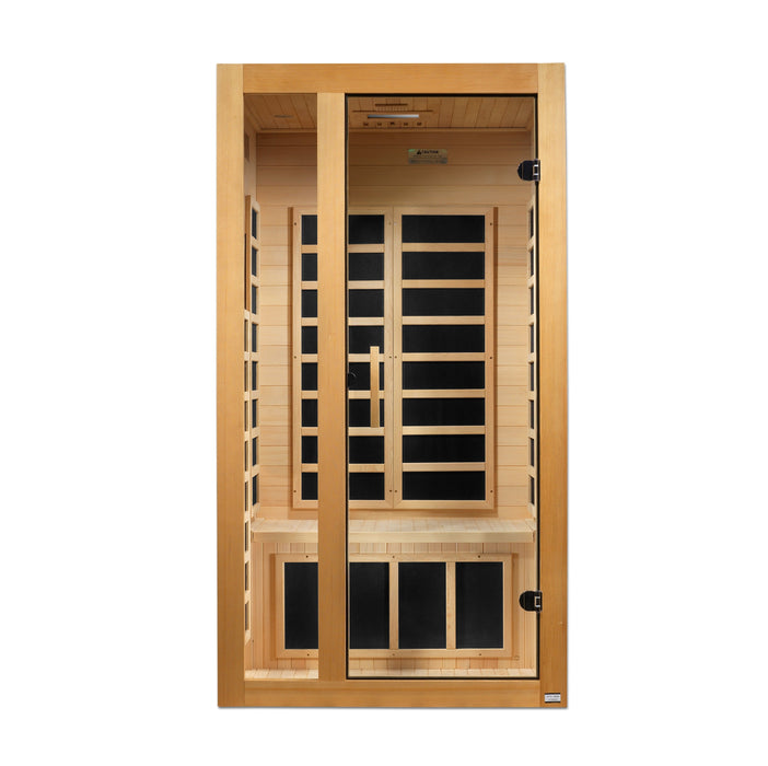 Dynamic Gracia Elite 1-2 Person Ultra Low EMF FAR Infrared Sauna - Canadian Hemlock - view 2