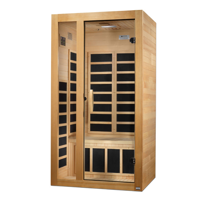 Dynamic Gracia Elite 1-2 Person Ultra Low EMF FAR Infrared Sauna - Canadian Hemlock - view 3