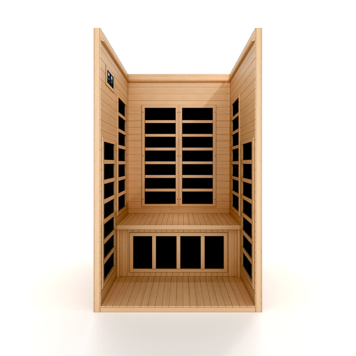 Dynamic Gracia Elite 1-2 Person Ultra Low EMF FAR Infrared Sauna - Canadian Hemlock - view 6
