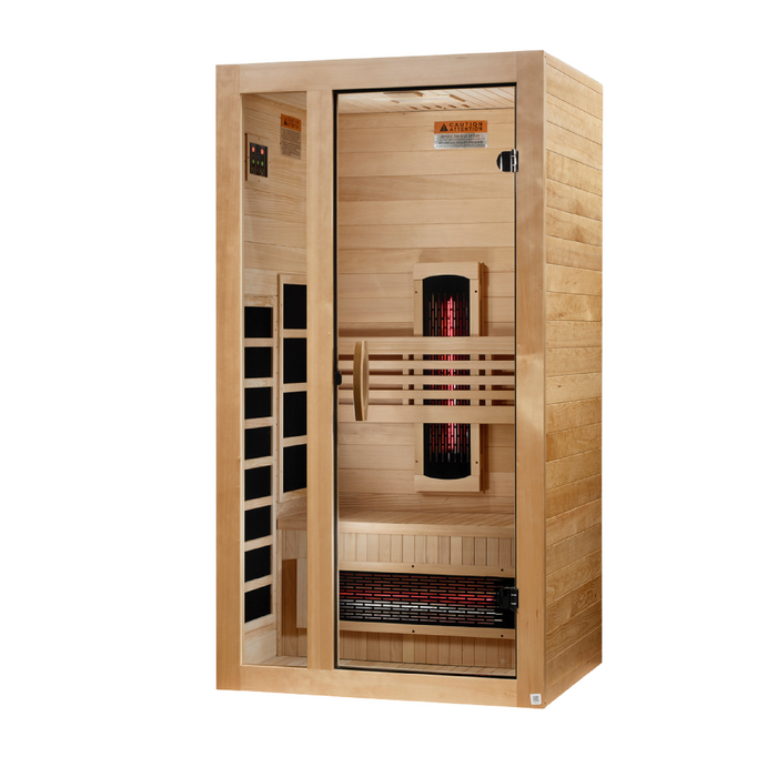 Dynamic Gracia 1-2 Person Full Spectrum Near Zero EMF Infrared Sauna - Canadian Hemlock - view 2