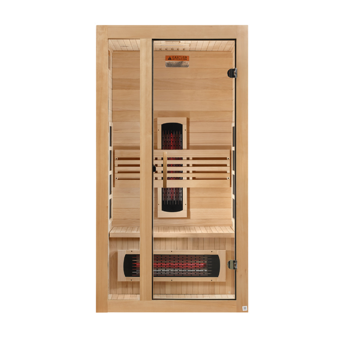 Dynamic Gracia 1-2 Person Full Spectrum Near Zero EMF Infrared Sauna - Canadian Hemlock - view 3