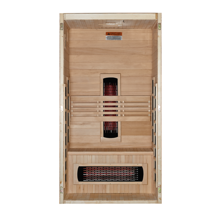 Dynamic Gracia 1-2 Person Full Spectrum Near Zero EMF Infrared Sauna - Canadian Hemlock - view 4