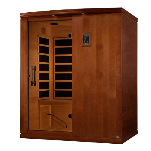 Dynamic Madrid Elite 3 Person Ultra Low EMF FAR Infrared Sauna - Canadian Hemlock - view 2