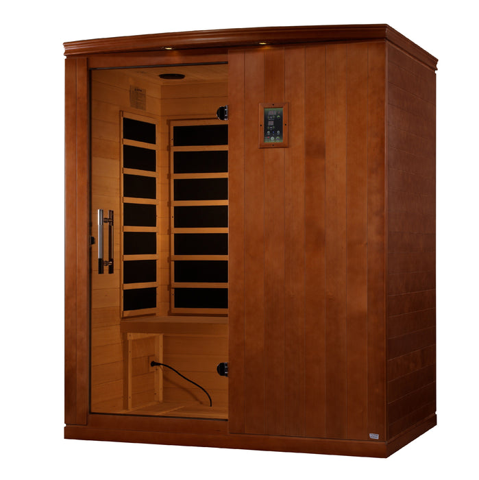Dynamic Madrid Elite 3 Person Ultra Low EMF FAR Infrared Sauna - Canadian Hemlock - view 2