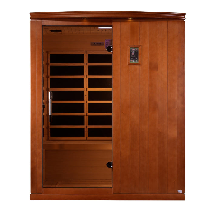 Dynamic Madrid Elite 3 Person Ultra Low EMF FAR Infrared Sauna - Canadian Hemlock - view 3