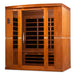 Dynamic Bergamo Elite 4 Person Ultra Low EMF FAR Infrared Sauna - Canadian Hemlock - view 3