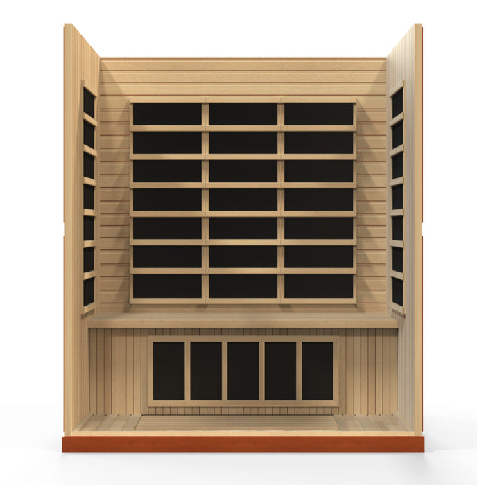 Dynamic Bergamo Elite 4 Person Ultra Low EMF FAR Infrared Sauna - Canadian Hemlock - view 5