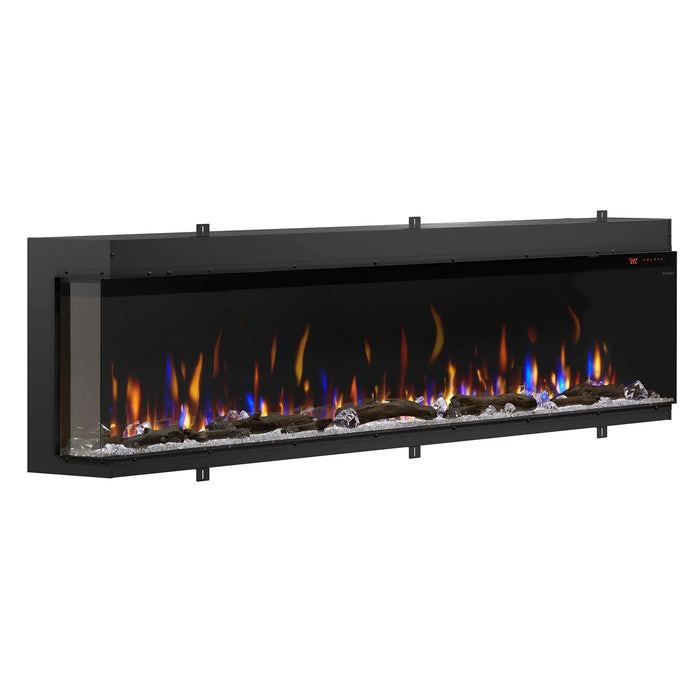 Dimplex Ignite Bold 100" Linear Electric Fireplace - angled view from the left