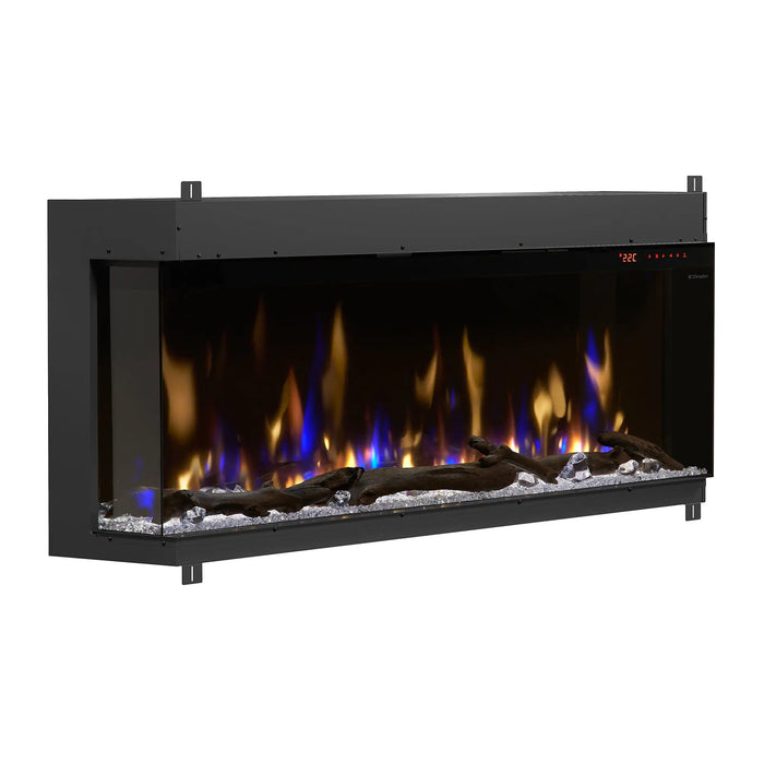 Dimplex Ignite Bold 60" Linear Electric Fireplace - angled view from the left