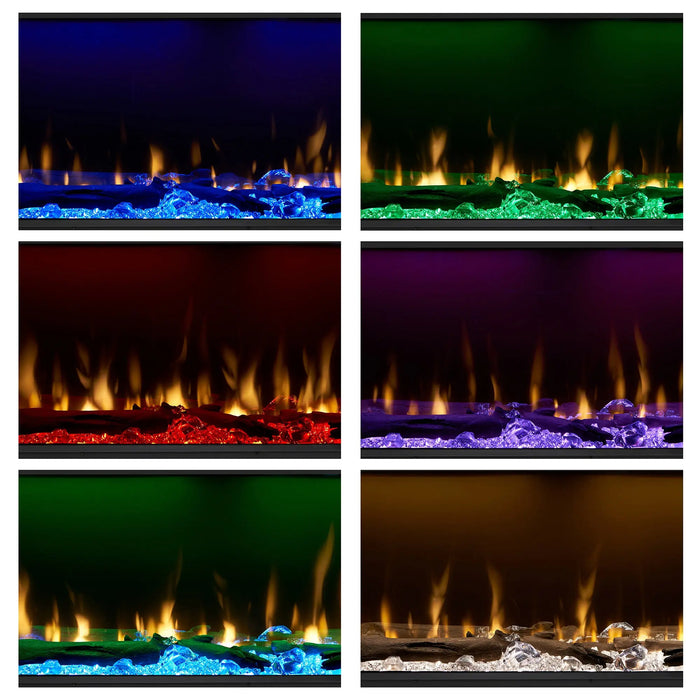 Dimplex Ignite Bold Linear Electric Fireplace - six ember bed and mood lighting color themes