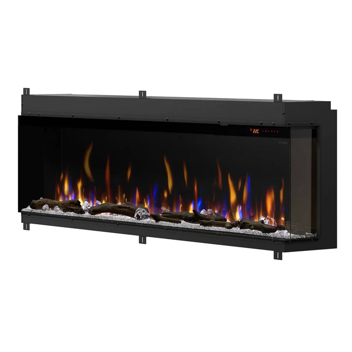 Dimplex Ignite Bold 74" Linear Electric Fireplace - angled view from the right