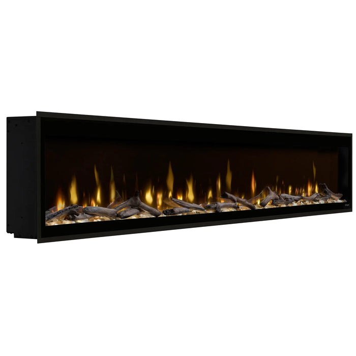 Dimplex Ignite Evolve 100" Linear Electric Fireplace - angled view from the left
