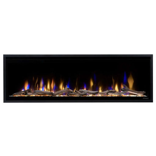 Dimplex Ignite Evolve 50" Linear Electric Fireplace - front view with orange flames