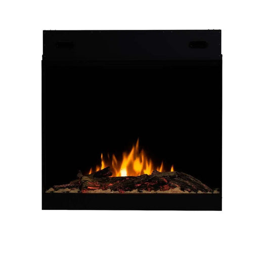 Dimplex Ignite Quest 48" Electric Fireplace QST48 - front view with low flames