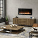 Dimplex Multi-Fire 42" Slim Linear Electric Fireplace - wall-mounted above a sideboard in a living room