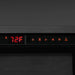 Dimplex Multi-Fire Slim Linear Electric Fireplace - control panel close-up with the display reading 72°F
