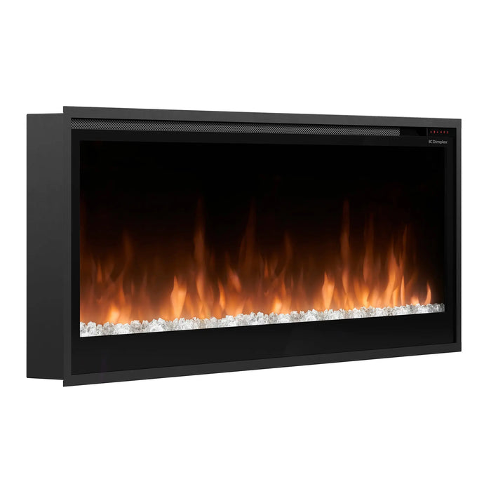 Dimplex Multi-Fire 50" Slim Linear Electric Fireplace - angled view from the left