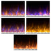 Dimplex Multi-Fire Slim Linear Electric Fireplace - five flame color themes