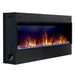 Dimplex Opti-Myst 66" Linear Electric Fireplace - angled view from the left