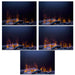 Dimplex Opti-Myst Linear Electric Fireplace - five flame brightness levels