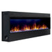 Dimplex Opti-Myst 86" Linear Electric Fireplace - angled view from the left