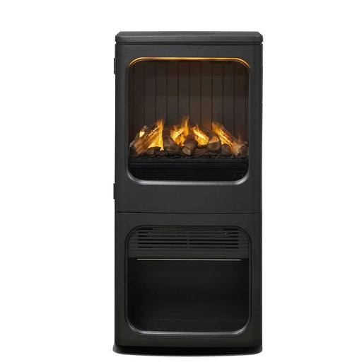 Dimplex Optimyst Mapleton Electric Stove MPT-LS-AM - black stove, front view