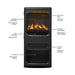 Dimplex Optimyst Mapleton Electric Stove MPT-LS-AM - feature callout diagram in English and French