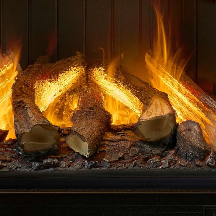 Dimplex Optimyst Mapleton Electric Stove MPT-LS-AM - close-up of logs and flames