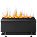 Dimplex Optimyst RGB Cassette 20" CDFI500-PRO-RGB - front view with orange vapor flames