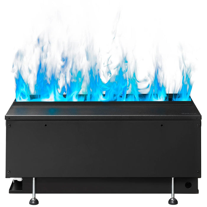 Dimplex Optimyst RGB Cassette 20" CDFI500-PRO-RGB - front view with aquamarine flame