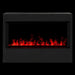 Dimplex Optimyst RGB Pro Box 40" Vapor Fireplace - front view with red flames