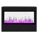 Dimplex Optimyst RGB Pro Box 40" Vapor Fireplace - front view with magenta flame