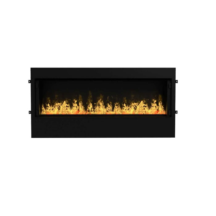 Dimplex Optimyst RGB Pro Box 60" Vapor Fireplace - front view with yellow flames