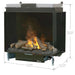 Dimplex Optimyst e-MatriX 37" Electric Firebox, Right-Facing FEF3226L2R - angled view with dimensions